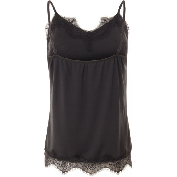Black lace strap top