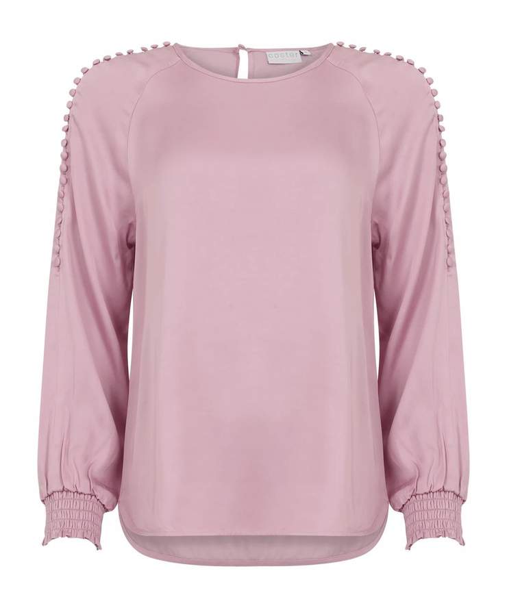 Blouse with Raglan and smock cuffs
