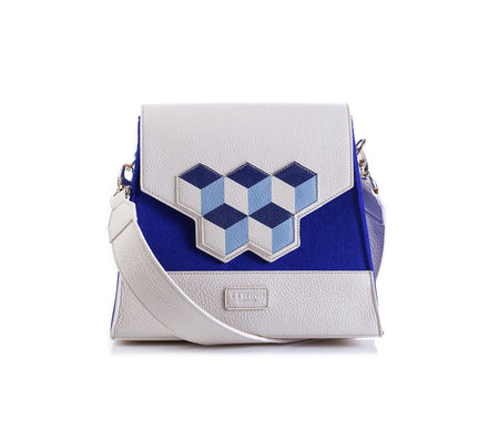 Jennifer Shoulder Bag - Red Cubic