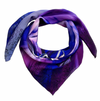 Bauhinia Indigo Luxury Medium Silk Scarf