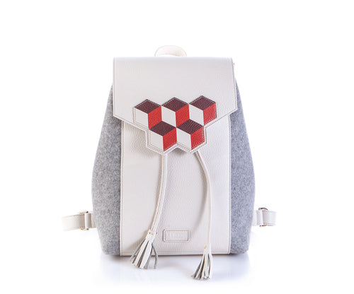 Cheryl Backpack - Red Cubic