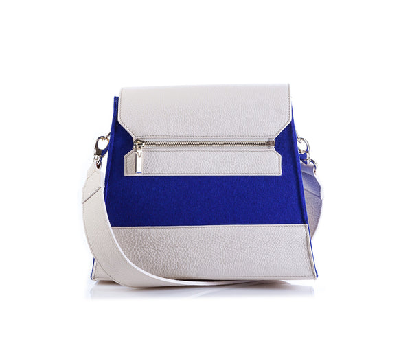 Jennifer Shoulder Bag - Blue Cubic